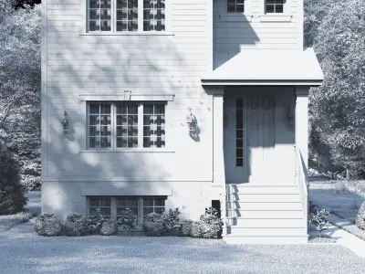 Western Style Architecture House 3D model