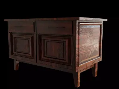 bedside table ussr Free 3D model