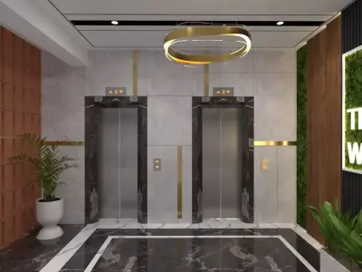 Foyer Lift Lobby 3D model