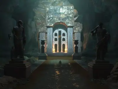 Ancient gates 3D model