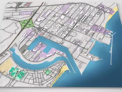 Hamriya Free Zone Sharjah UAE 3D model