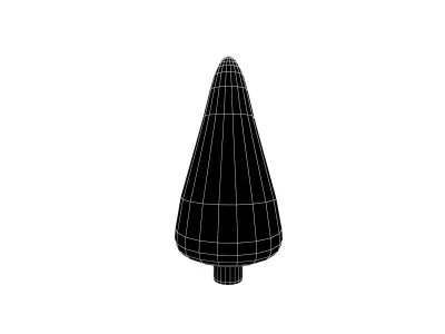 Cartoon Tree v9 001 Low-poly 3D model