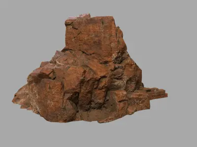 buda 3 rock Low-poly 3D model