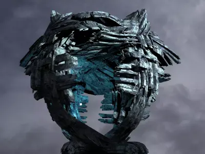 Ice Storm Planet Towers 2  3D model