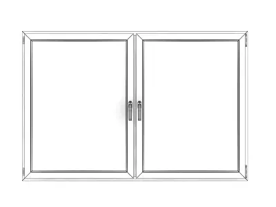 White Window 17 3D model