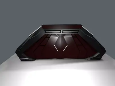 Scifi door 3D model buy