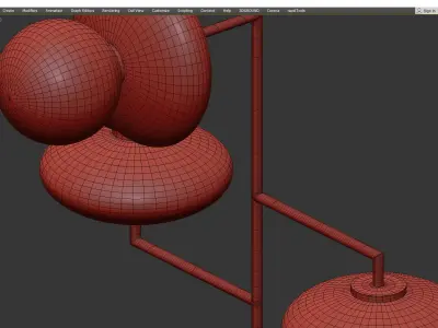 Arteriors Pimpri Chandelier Low-poly 3D model