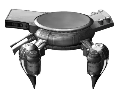 Spaceship - Human Scene 02 3D model