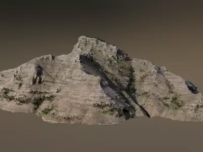 Mountain 01 Low-poly 3D model