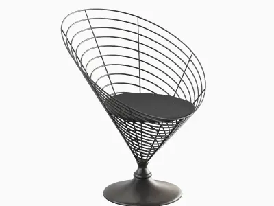 Wire Cone Chair 01 3D model