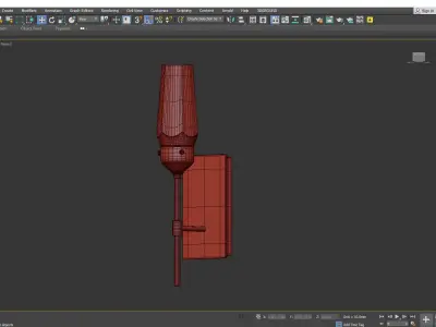 Luma Wall Sconce Low-poly 3D model