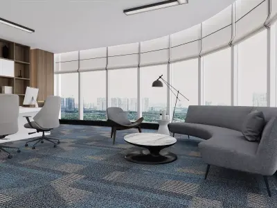 Modern Executive Office Interior 3D model