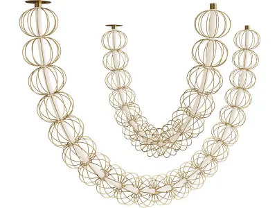 Collection pendant light 4 3D Model Pack