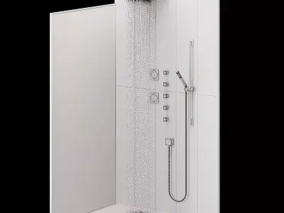 Shower 07 3D model