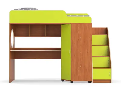 Legenda K04 and LY10 childrens modular bed 3D model