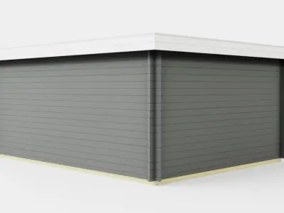 Wooden House Low-poly 3D model