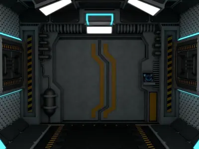 Sci Fi Corridor 3D model