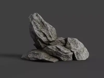 Rock 6-4 Low-poly 3D model