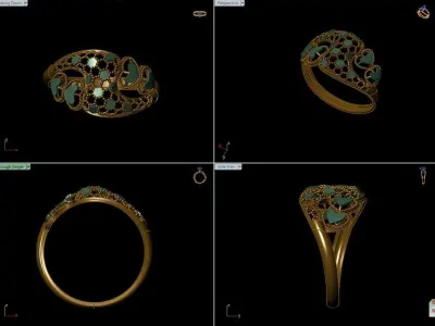 Light ring 3D print model 6