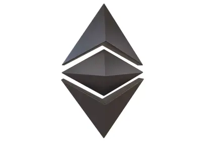 Ethereum Classic v2 003 Low-poly 3D model
