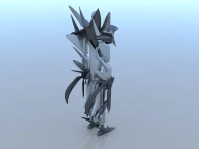 Robot Cyborg Game Caracter Sci Fi 3D model