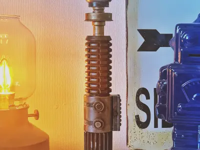 A New Hope Obi Wan Kenobis lightsaber 3D print model