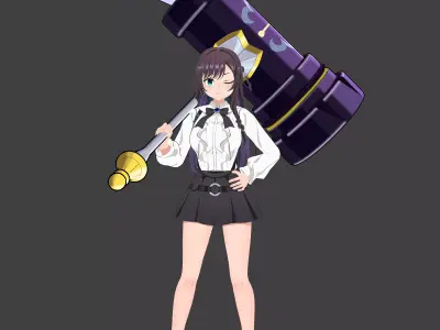 3D Character Alina Clover Low-poly 3D model