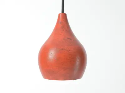 Red Drop Pendant Light 3D model