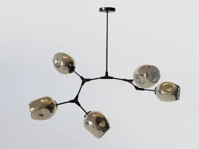 Ceiling chandelier Kink Light Low-poly 3D model
