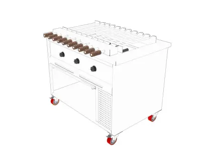 ROASTER  CHARCOAL GRILL 3D model