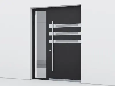 Aluminium door 115 3D model