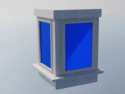 Triangular Bay Window 3D model