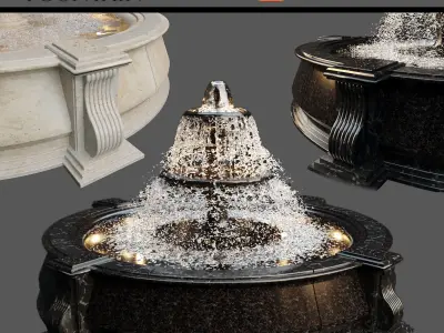 Classic Fountain 3D model get