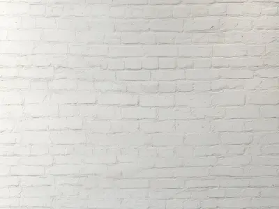 Aged brick walls of white brick Texture