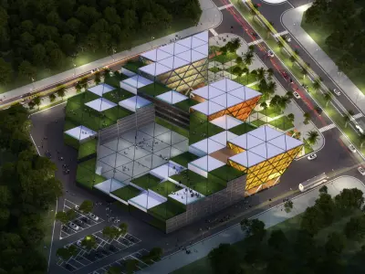 Center of Children Bac Ninh 3D model 3D model