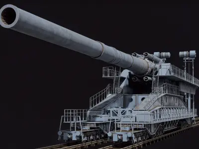  Super Heavy Artillery Railway Gun Dora PBR 
