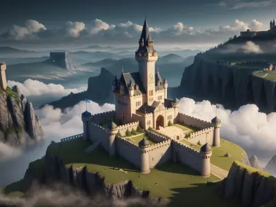 15 different castle ideas against the backdrop Texture