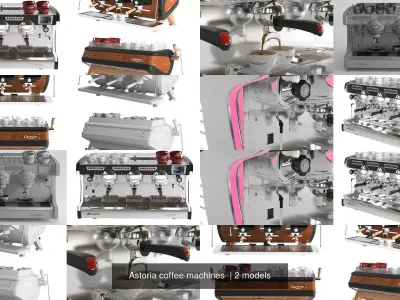 Astoria coffee machines  3D Model Pack