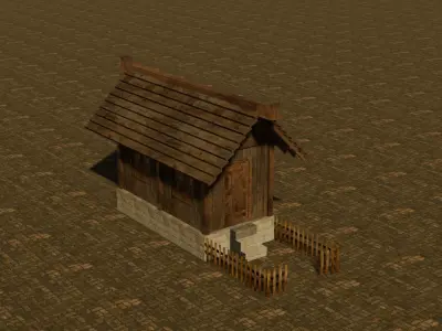 Medieval House 20 Free low-poly 3D model