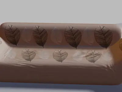 3 realistic sofa  3D model