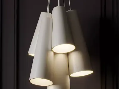 PINNACLE CLUSTER PENDANT By Dainolite 3D model