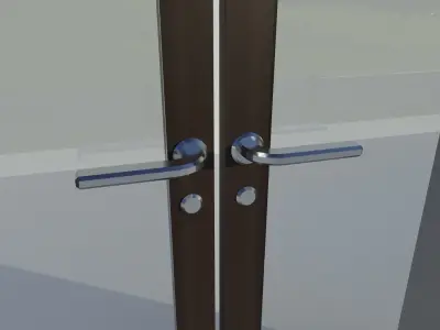 Door handle Free low-poly 3D model