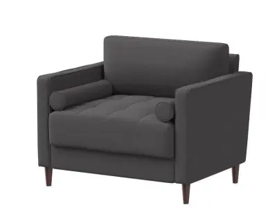 Garren Club Sofa Chair - 2 Colour 3D model