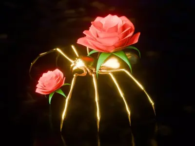 Abstract Spider Scene 3D model