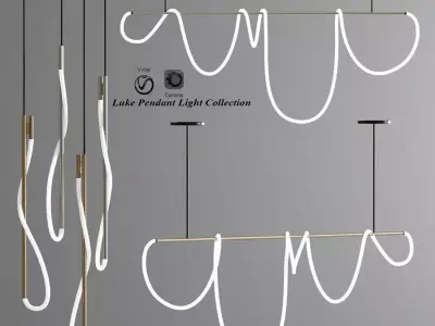 Luke Pendant Light Collection 3D model