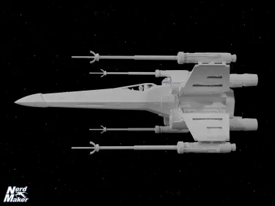 Model-X MK II 1-24 Studio Scale Set Red 3 and Red 5  3D Model Pack