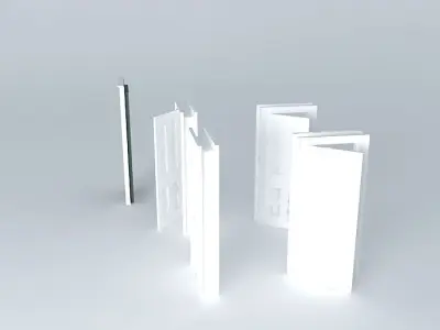 traditional English doors 3D model