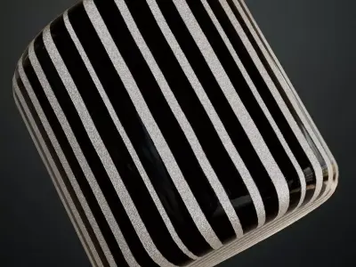 Black Perforated Metal Grill PBR Seamless Texture