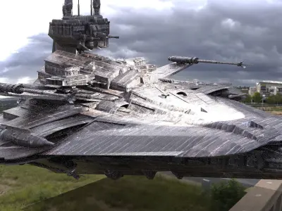 Stealth Assassin Cruise Ship 3D model