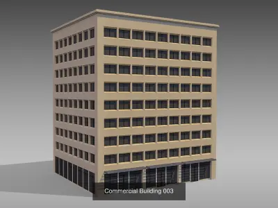 Commercial Buildings Collection 3D Model Pack